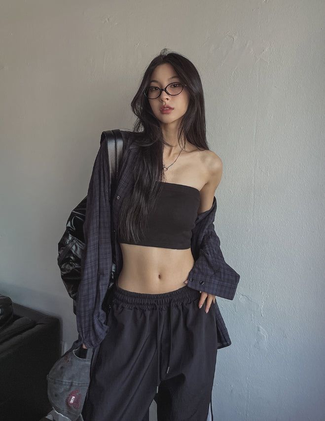 [U-BASIC] Basic Ribbed Tank Top (+With Cup)