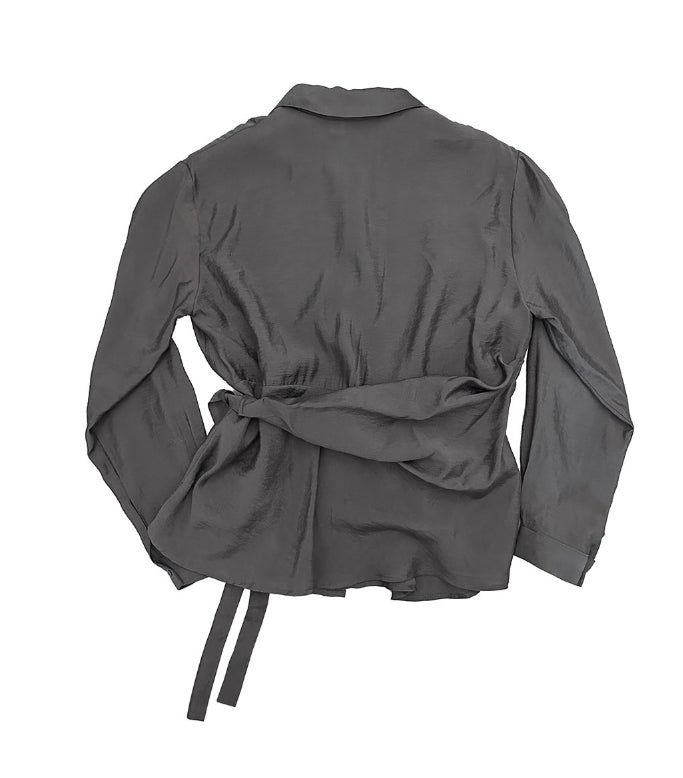 Eryl Wrap Shirt Blouse