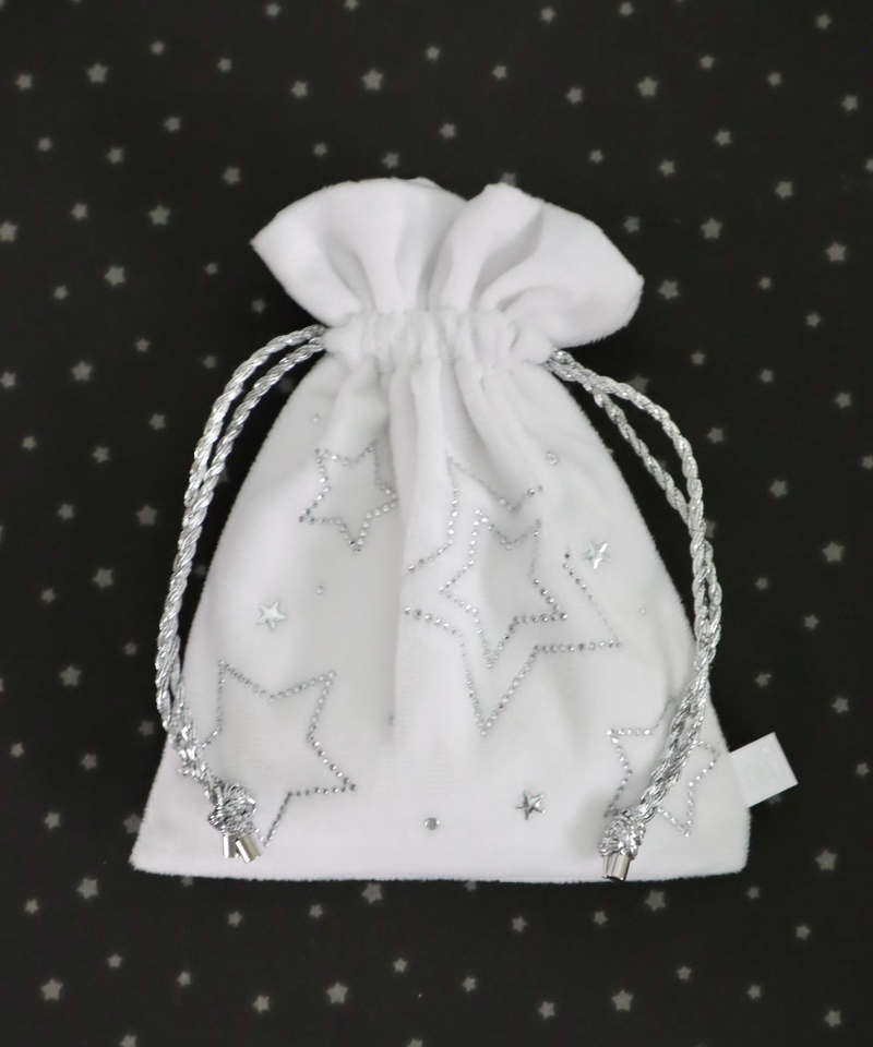 catch star pouch - white