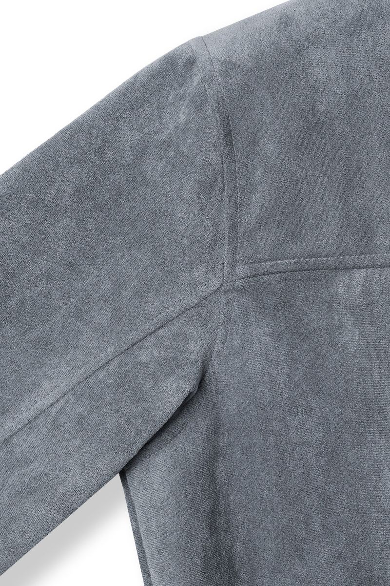 low cropped suede jacket (3colors)