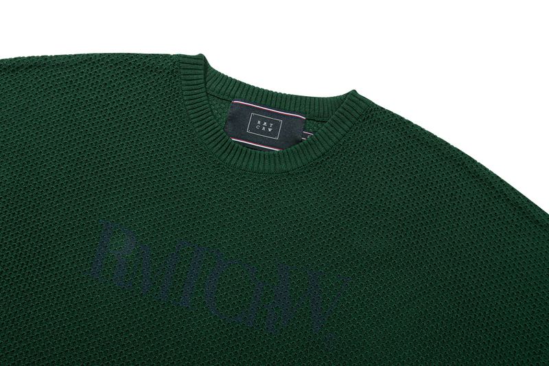 PUNCHING KNIT LONG SLEEVE_GREEN