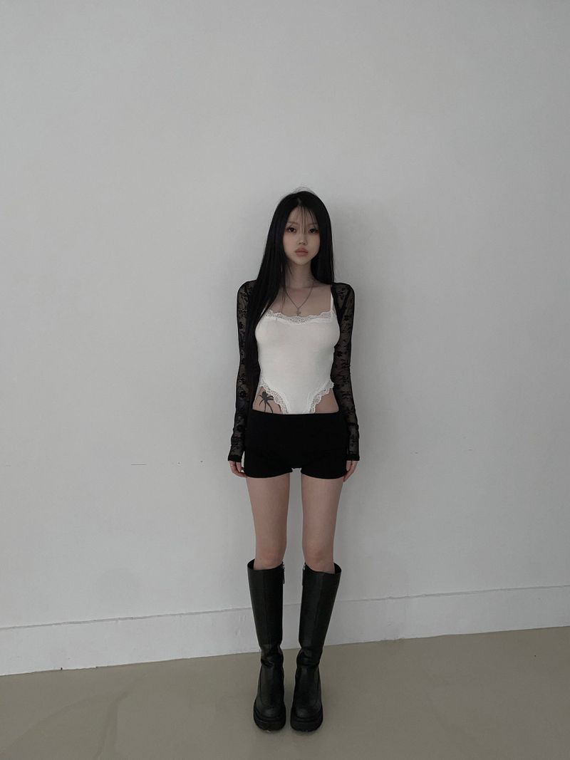 janet lace bodysuit(2 color)