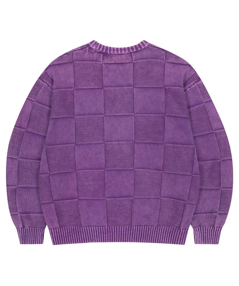 PIGMENT CHECKERBOARD KNIT SWEATER