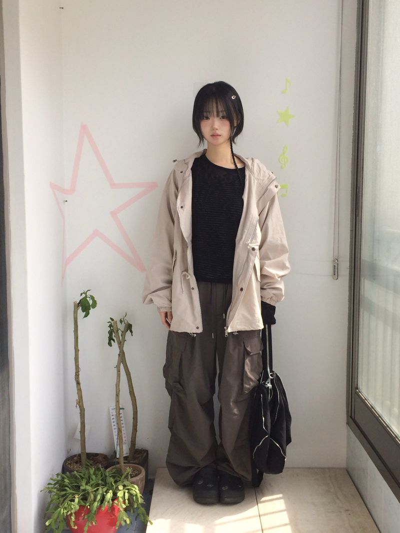 pocket nylon pants
