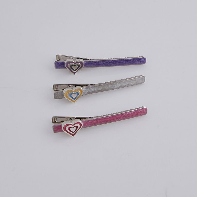 パフィーヘアクリップpuffy heart hair clip