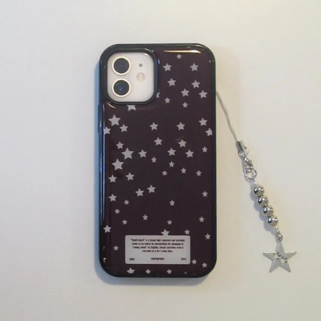 Star Burgundy Epoxy Bumper Case
