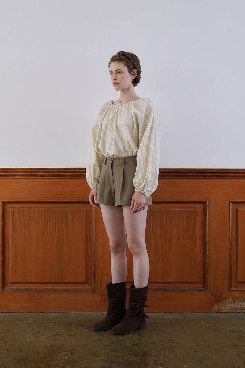 Suede buckle boots_brown