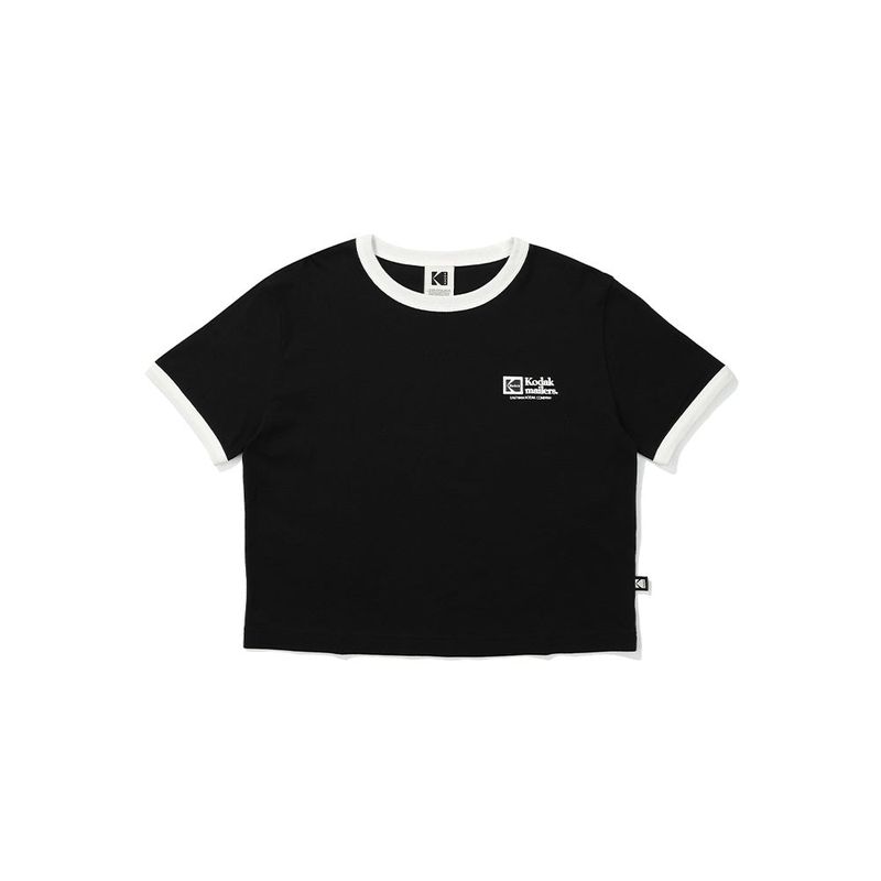 KODAK（コダック）の「(WOMAN) ESSENTIAL RINGER T-SHIRT【BLACK】（Tops）」