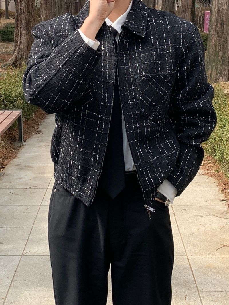 Elruho Crop Tweed Jacket