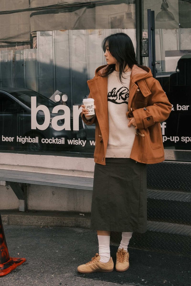WOOL MID DUFFEL COAT