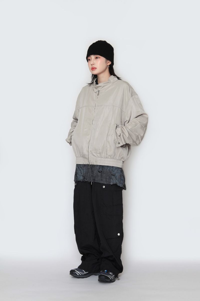 shuffle neck jacket