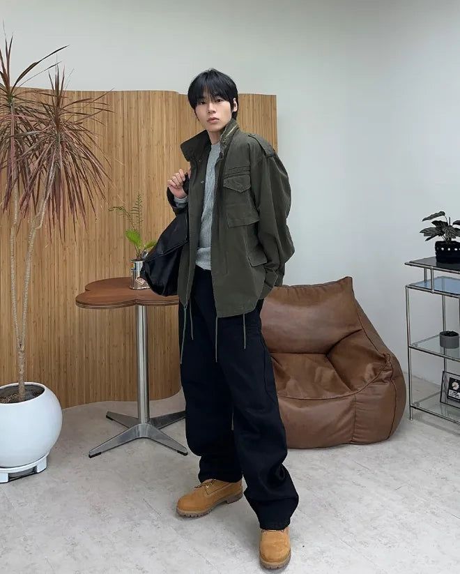 Rendered washed field jacket