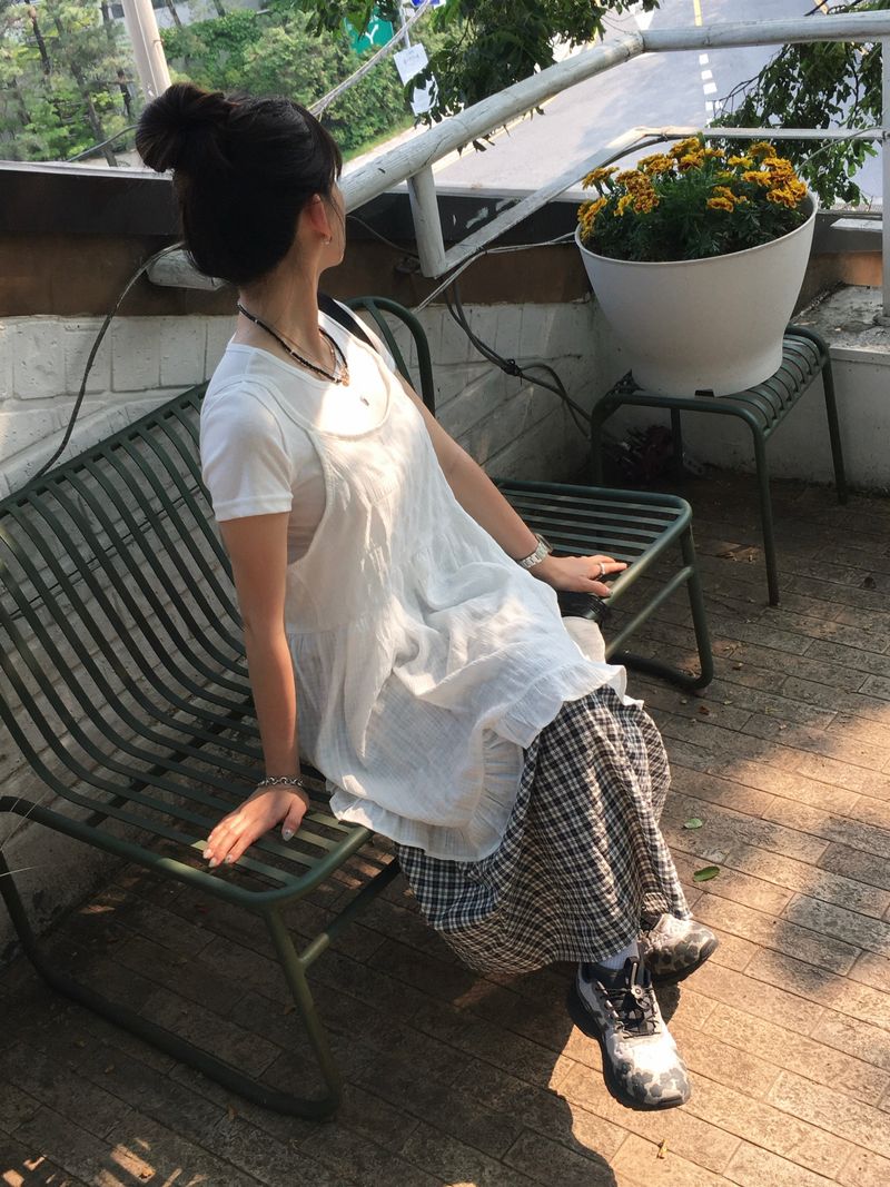 Mellow Back Ribbon Onepiece (2c)  