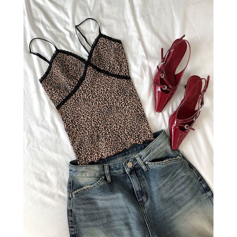 Leopard Lace Sleeveless