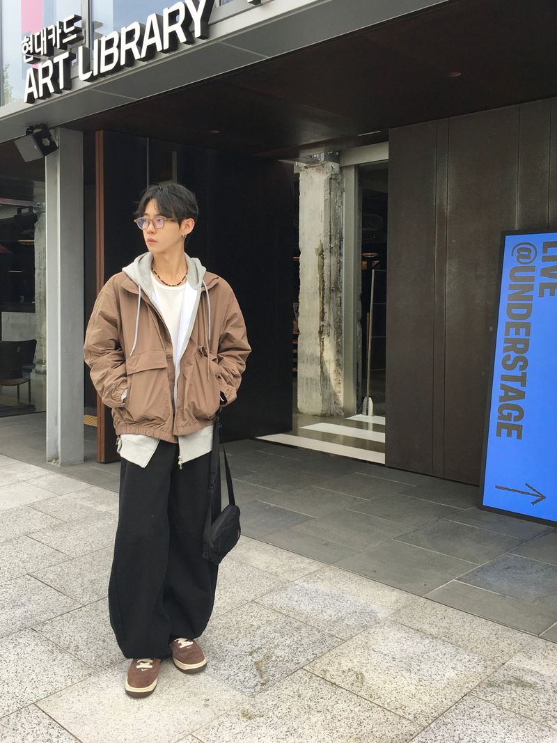 Uchi High Neck Windbreaker 4C