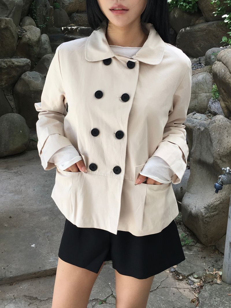 Ner Double Short Trench Jacket (2c)