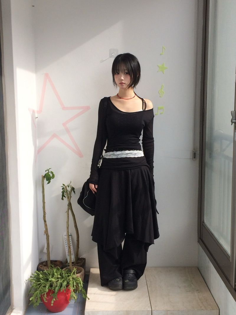 flared ribbon skirt