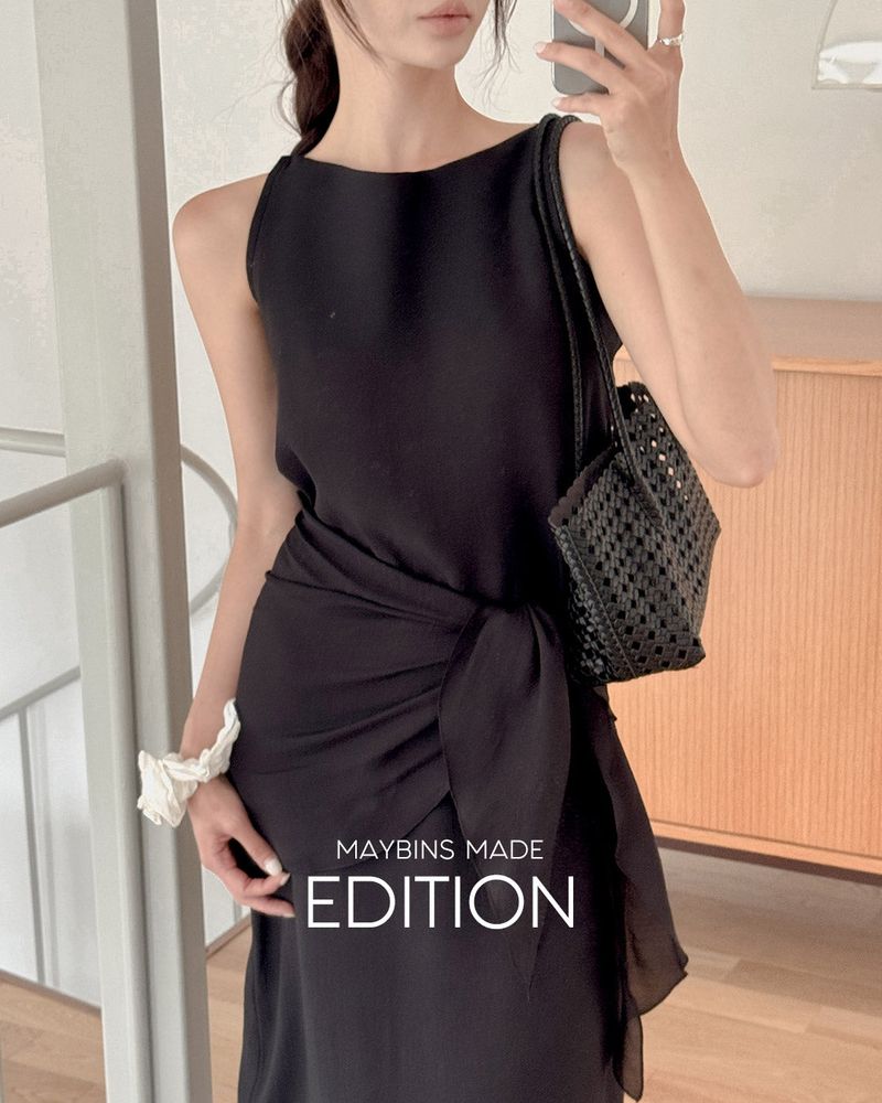 Sage layered dress