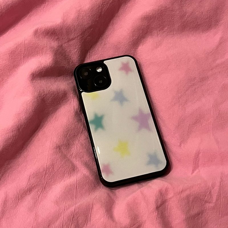 Pastel star epoxy bumper case