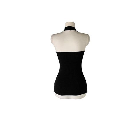 26SS★ [MADE/more BASIC] Durun Cap Slim Ribbed Halter Sleeveless