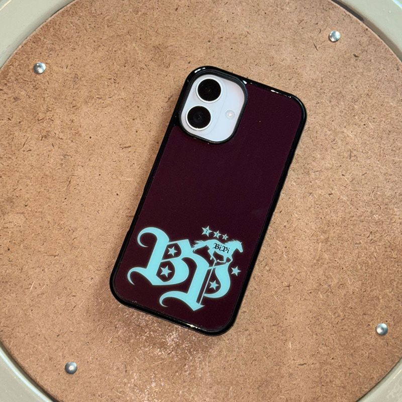 bipi（ビピ）の「western glass case (burgundy)（Smartphone Accessories）」