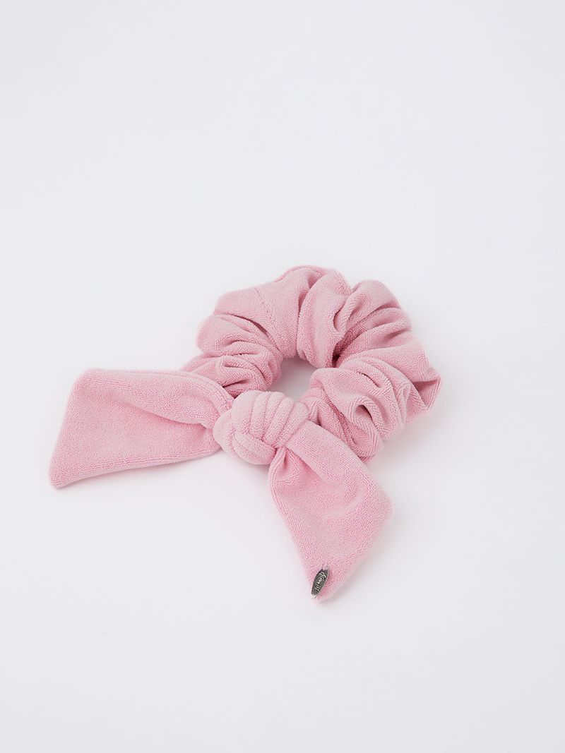 TERRY RIBBON SCRUNCHIE_PINK