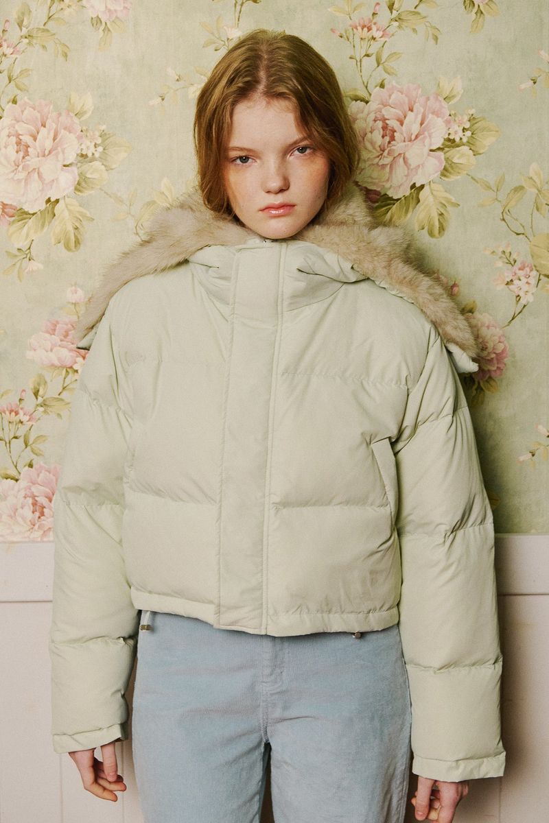 Puffer Hood Padding Jacket [Mint]