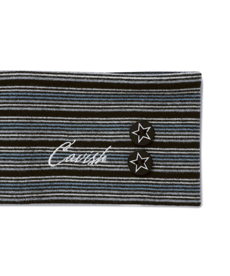 MULTI STRIPED BUTTON HAIR BAND GREY(CV2GFFAB70A)