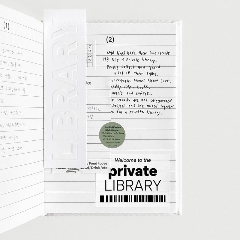 oab library book / hard cover scrap book