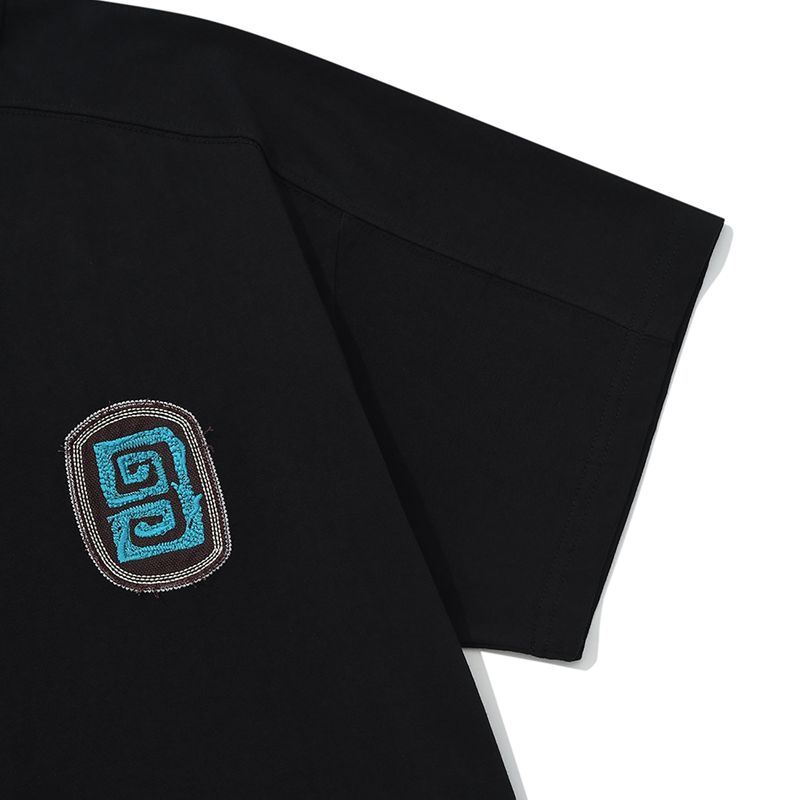 Fuzzy half T-shirts / Black