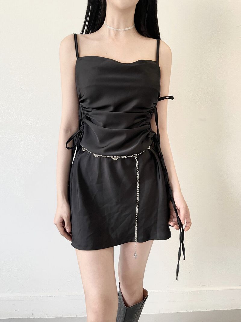 896. Hole satin mini ops (3color)