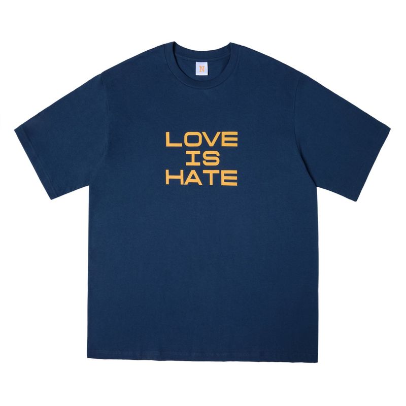 LOVE IS HATE TEE NAVY