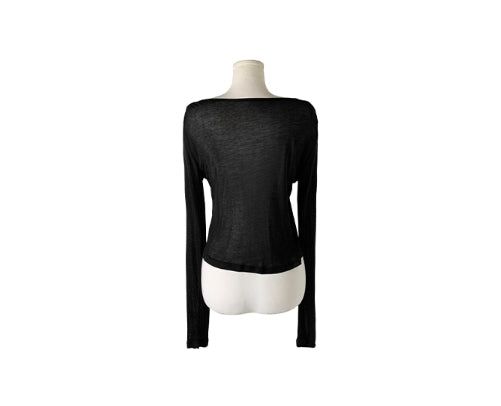 Robo Tencel See-through Snap Cardigan