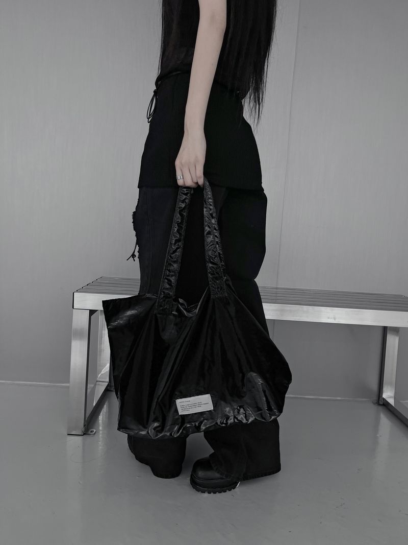 glossy shopper bag (2color)