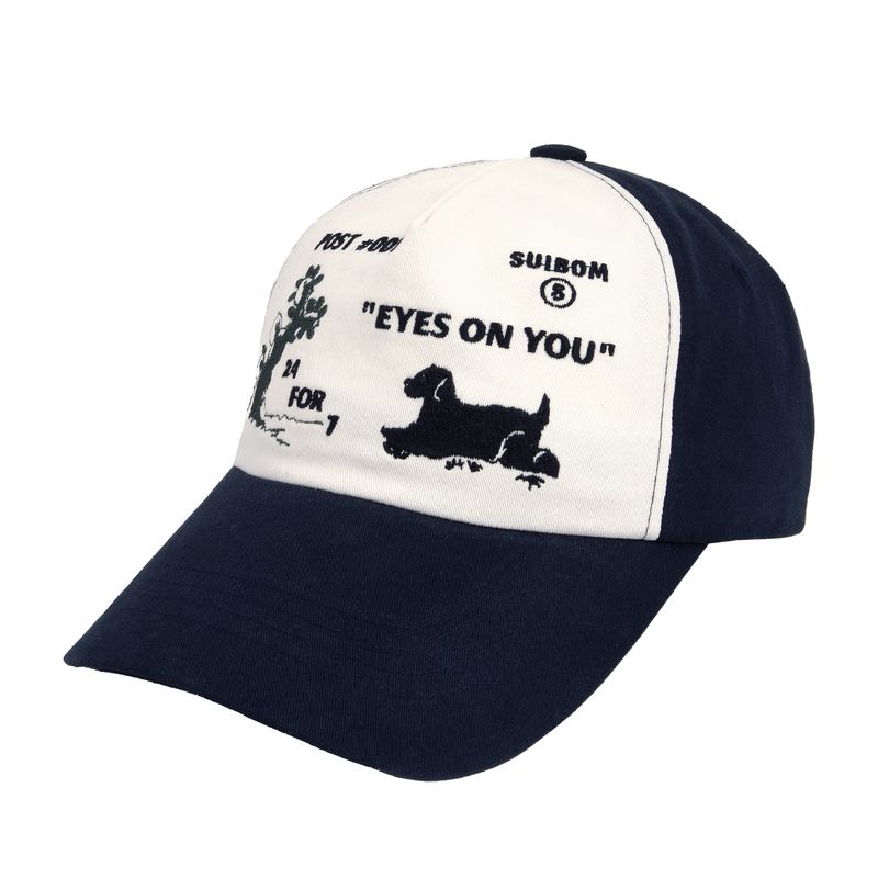 SUIBOM（スイボム）の「Eyes On You Ball Cap - Ivory / Dark Navy（Hats）」
