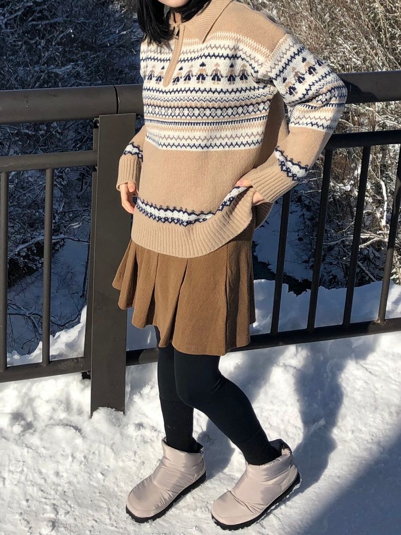 Acorn pleats skirt