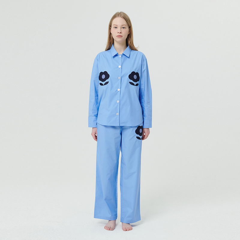 (W) Foli Garden PJ Set Blue