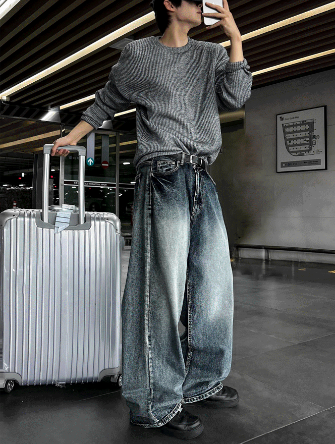 Brush Denim Pants