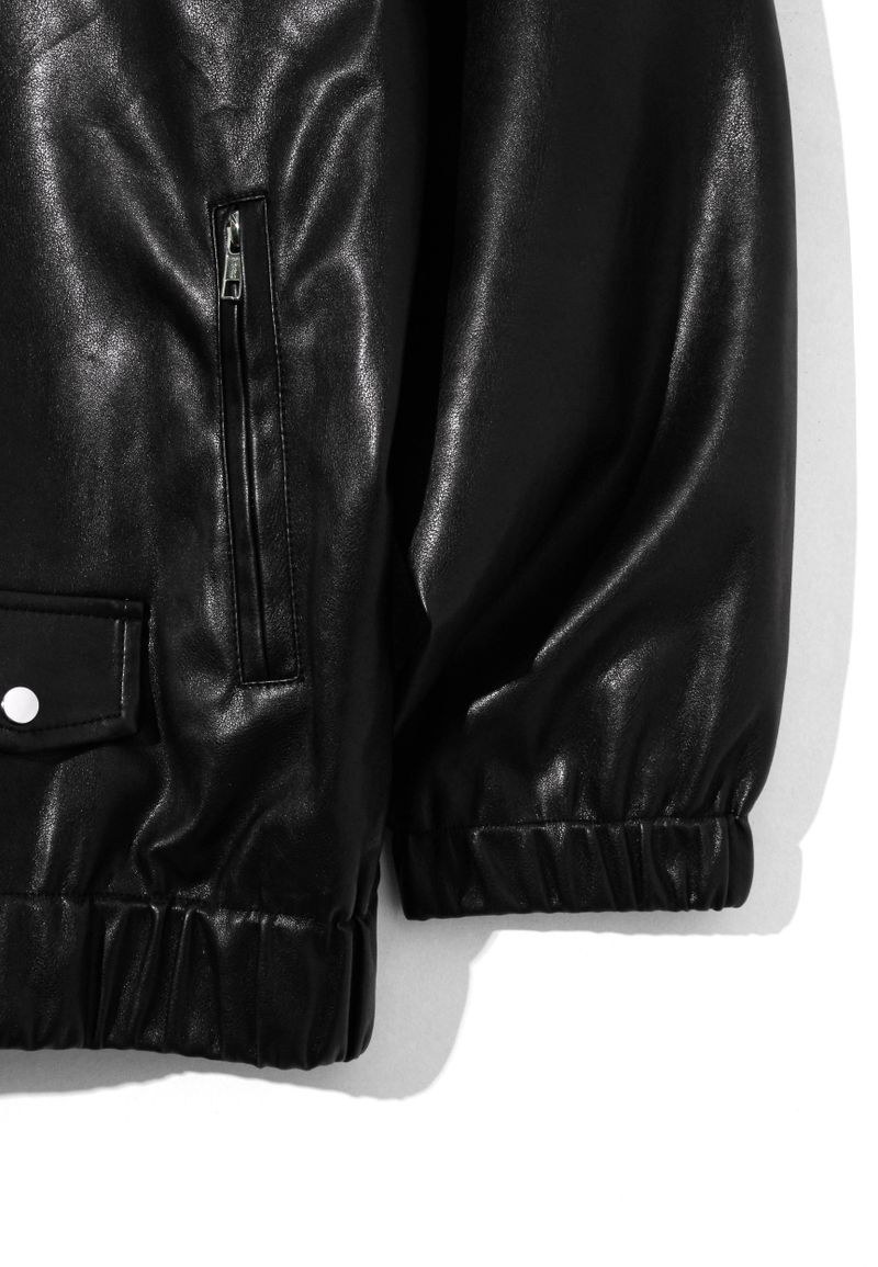 Minimal Rider soft-Leather Jacket J22 Black