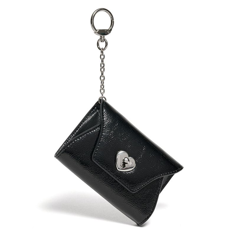LE MASQUE（ルマスク）の「ハートロックキーリングマルチポーチカードウォレット Black（スマホグッズ/小物）」