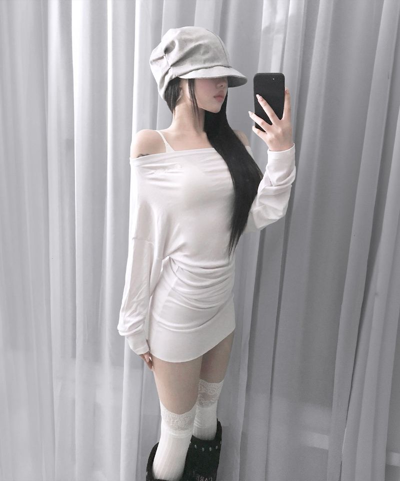 aly lace cross ops (3colors)