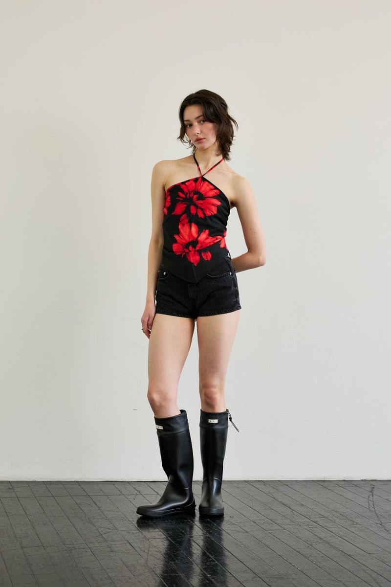  FLUTTER HALTERNECK / RED