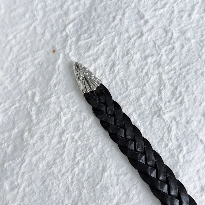 Vintage Silver Braided Belt