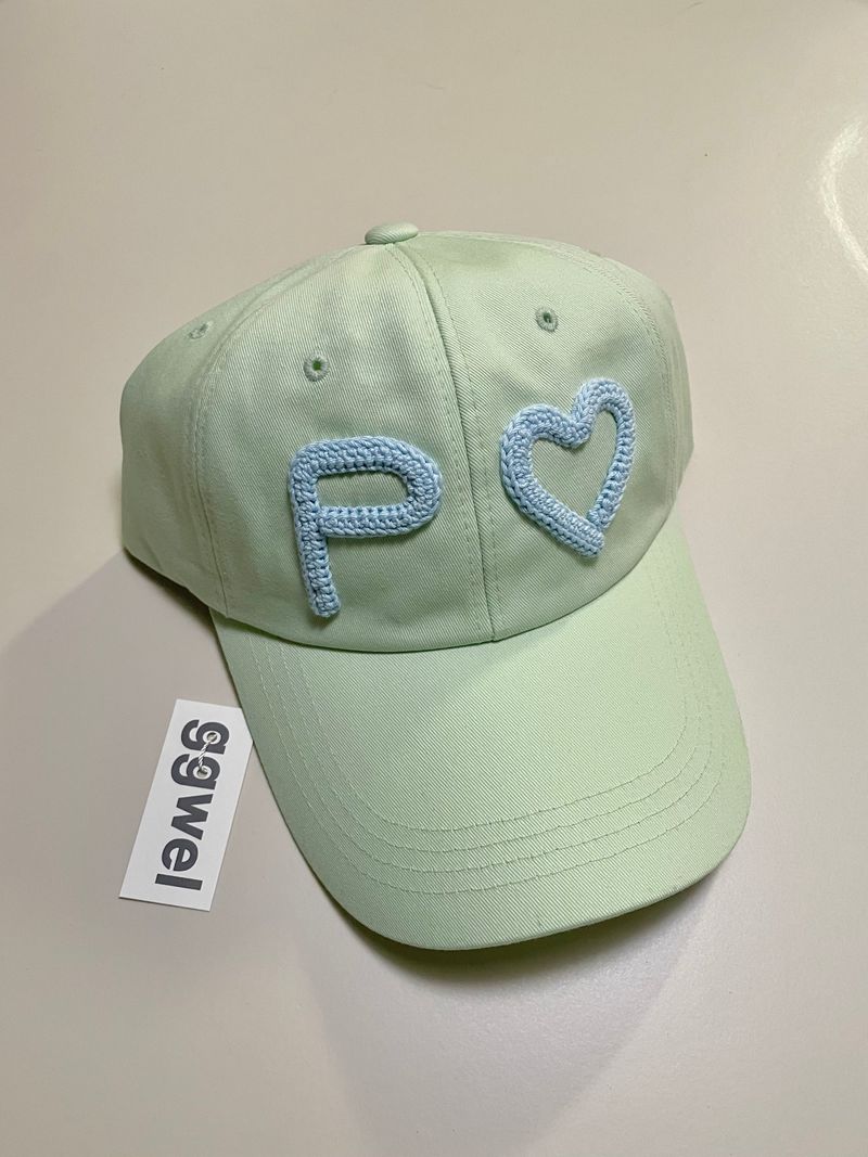 CUSTOM INITIAL CROCHET CAP