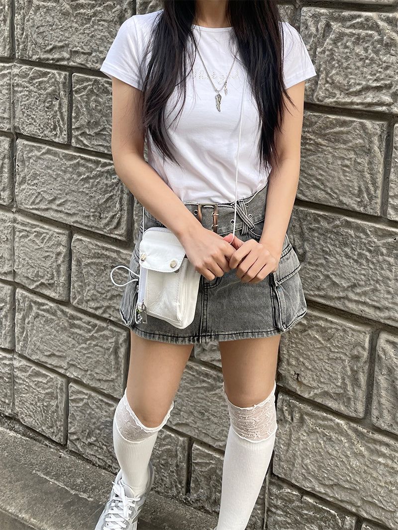 Cute cubic slim t-shirt