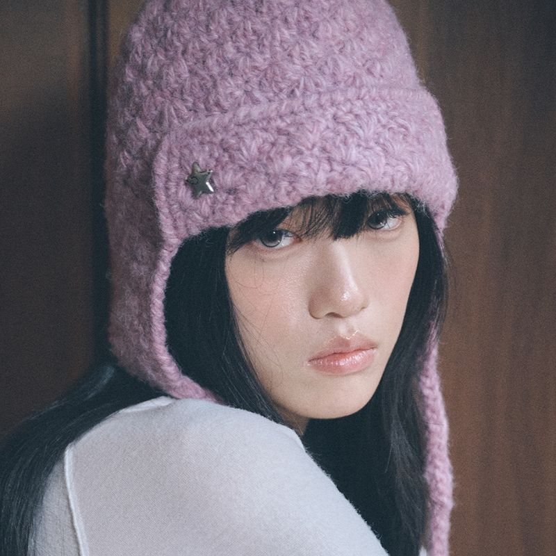 handmade crochet trooper hat purple