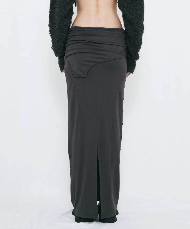2WAY BUTTON MAXI SKIRT
