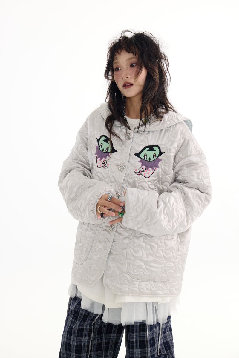Silver embroidered jacket