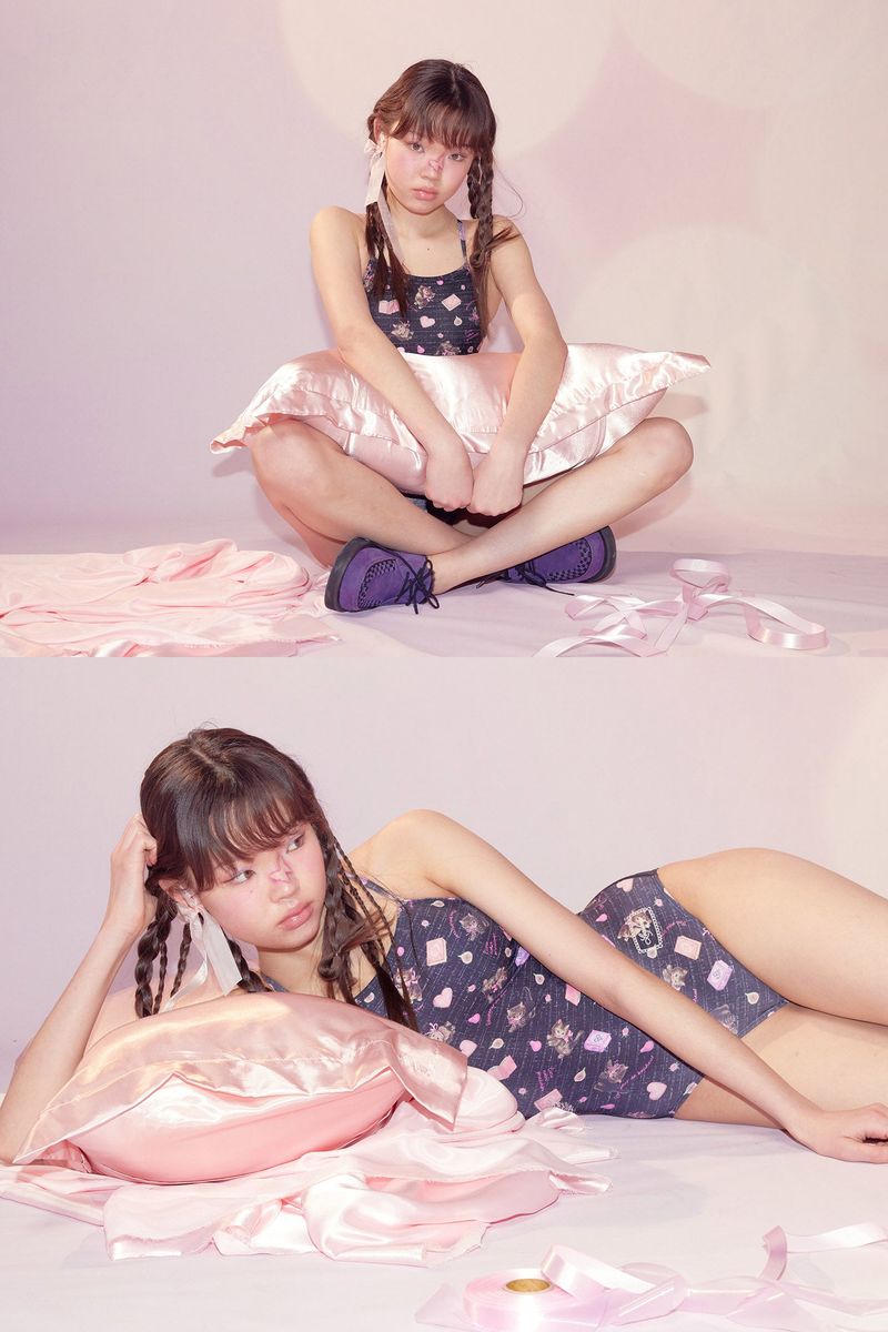 [April Kitty_black] One Piece Swimsuit