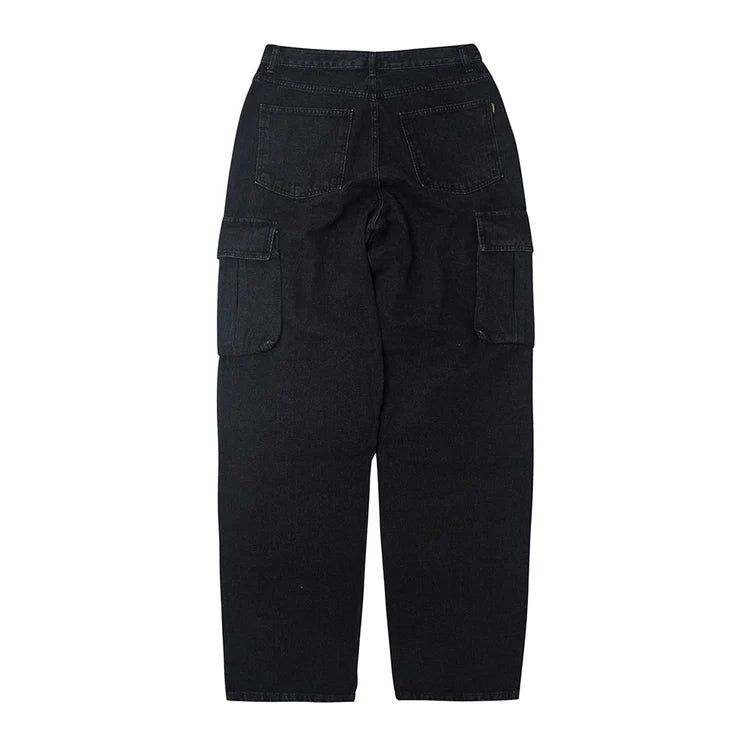 CARGO LOOSEFIT DENIM PANTS BLACK